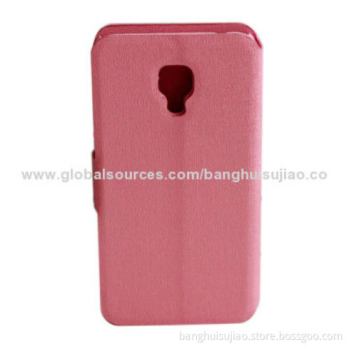 Folio Leather Case for Samsung Galaxy S4, Customized Designs Welcomed